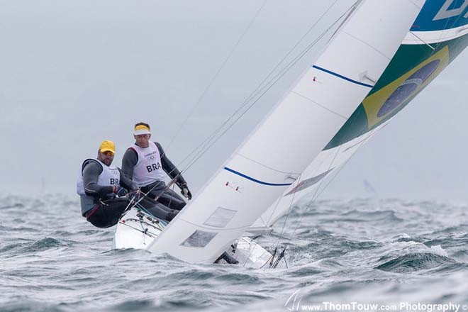 Scheidt and Prada (BRA) - London 2012 Olympic Sailing Competition © Thom Touw http://www.thomtouw.com